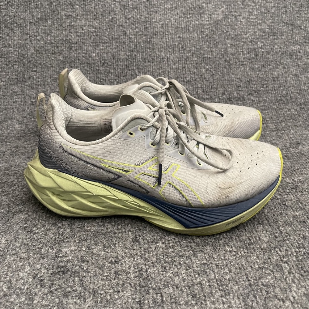 ASICS Novablast 4 Shoes Womens Sz 6.5 Running Sneakers Gray 1011B693